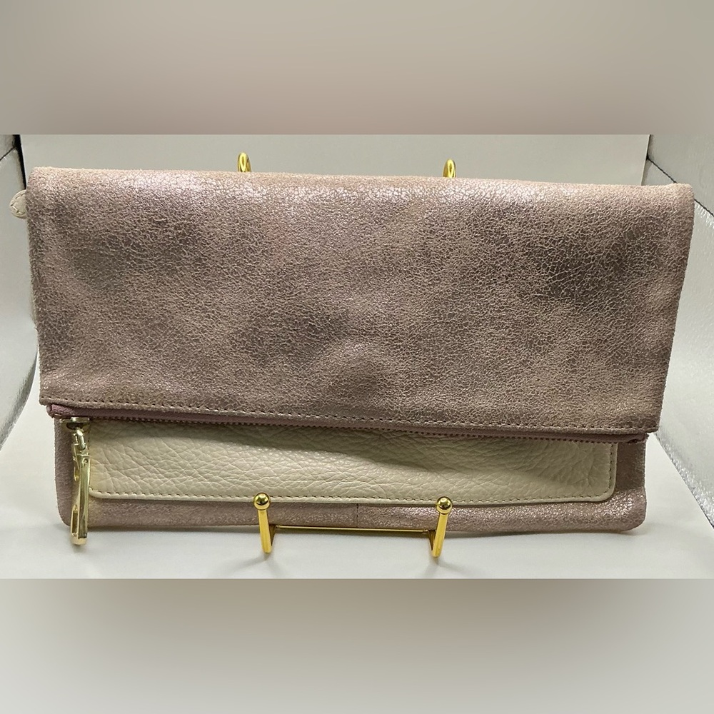 A Nice Beautiful Soft Suede Leather GAP Vintage Clutch Bag Wallet Handbag